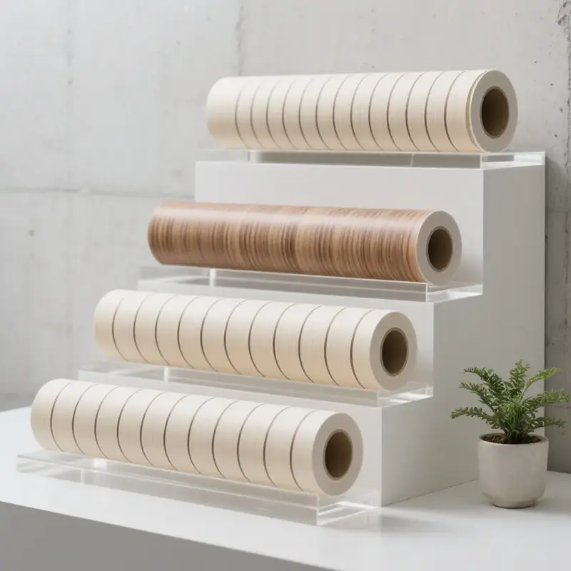 ქარხნის ფასი ხის მარცვლეულის დეკორატიული ფილმი