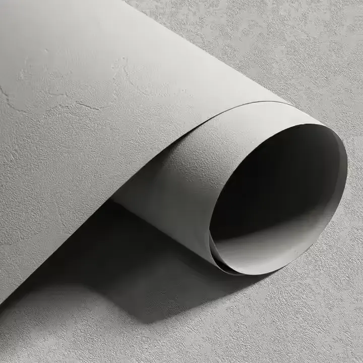 ქვის ტექსტურა PVC ლამინატის კედლის დეკორაციის ფილმი